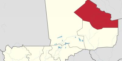Kart over kidal Mali